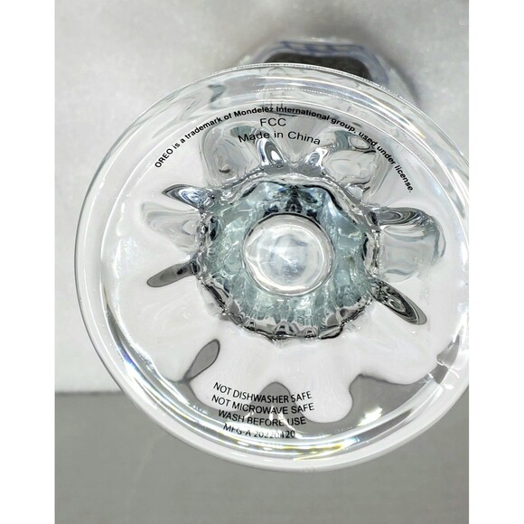 Oreo Cookie Ice Cream Milkshake Glass 7" Tall – Dessert Drinkware Retro - Picture 8 of 8